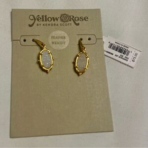 Yellow Rose by Kendra Scott Baroque Vintage Gold Lee Drop Earrings - Iridescent